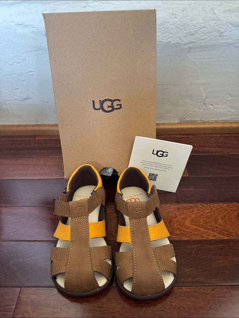UGG KYLO toddler’s Closed-Toe Sandals with Hook-and-Loop Strap